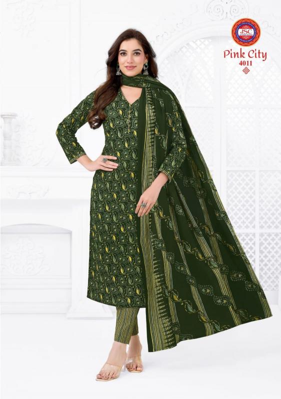 Jsc pink city vol 1 cotton dress material wholesale